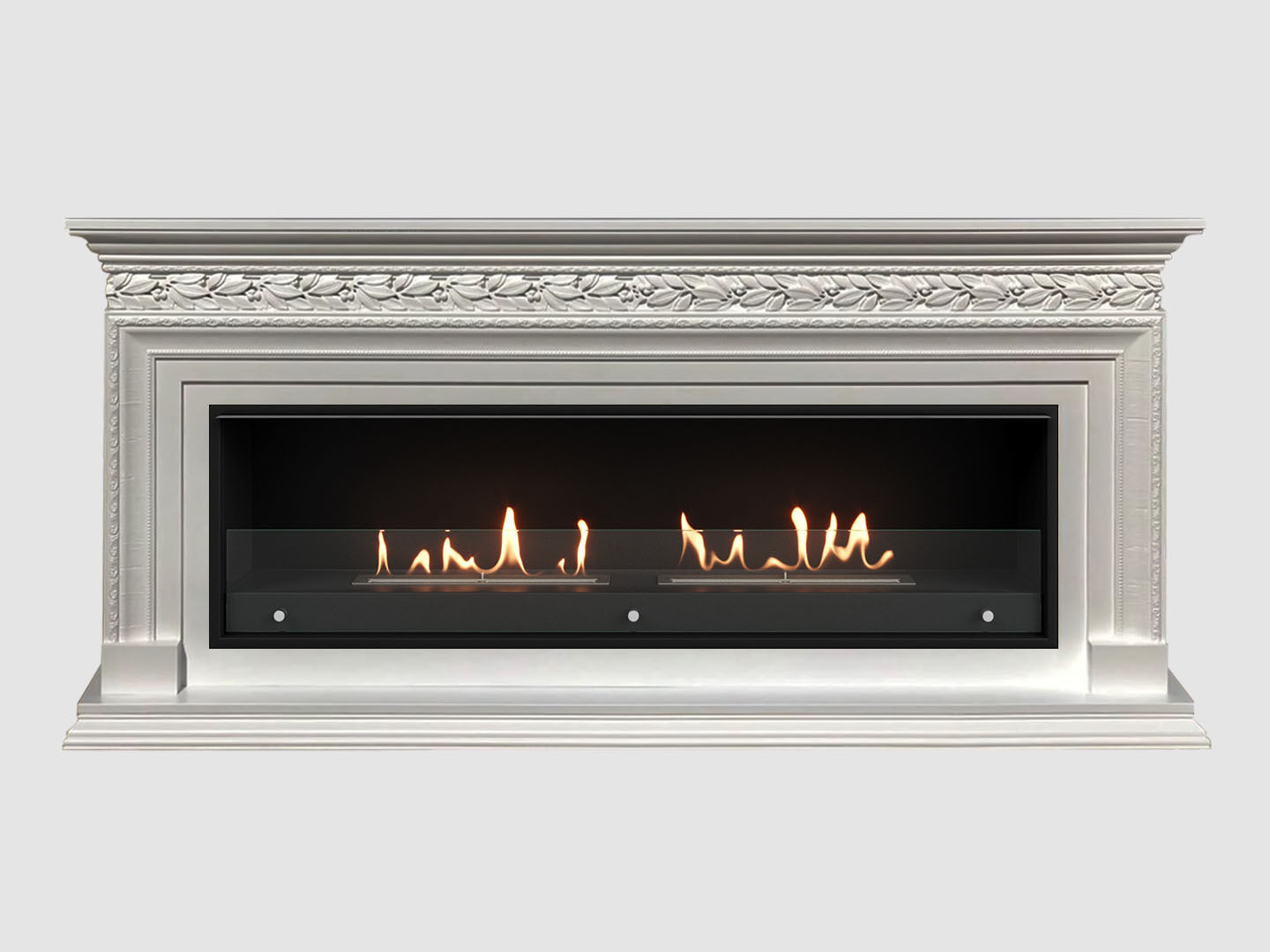 Каминный портал МДФ "VALLETTA 1905" с биокамином Lux Fire "Фаер Бокс Вега-2" (белый) по цене 107 390 руб.