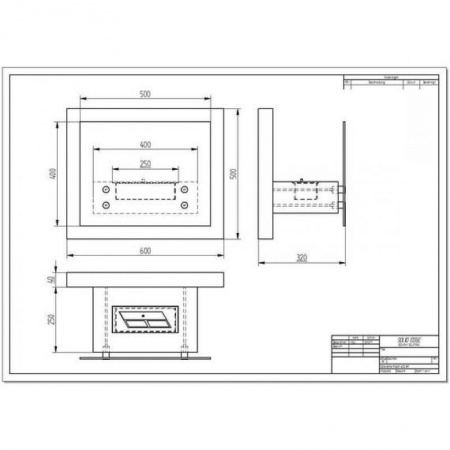 Биокамин ZeFire Polakr 600 по цене 34 800 руб.