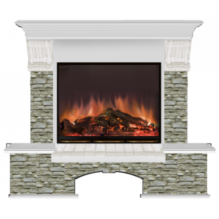 Бостон Грот однотонный (беленый дуб)+Arte 23