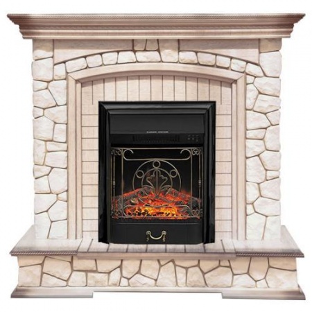 Preston белый (слоновая кость с патиной)+Majestic FX Black (Престон)