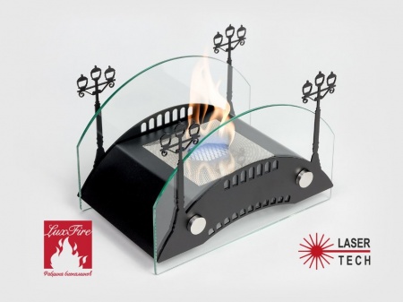 Настольный биокамин Lux Fire "Пушкинский мост" S Чёрный по цене 14 641 руб.