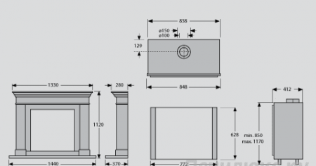 Газовый камин Faber Clear