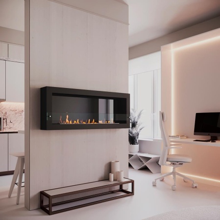 Биокамин SteelHeat WALL ONE 1400 черный, стемалит Биокамин SteelHeat WALL ONE 1400 черный, стемалит по цене 70 980 руб.