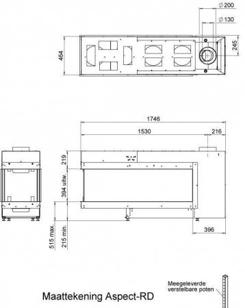 Газовый камин Faber Aspect RD XL Газовый камин Faber Aspect RD XL